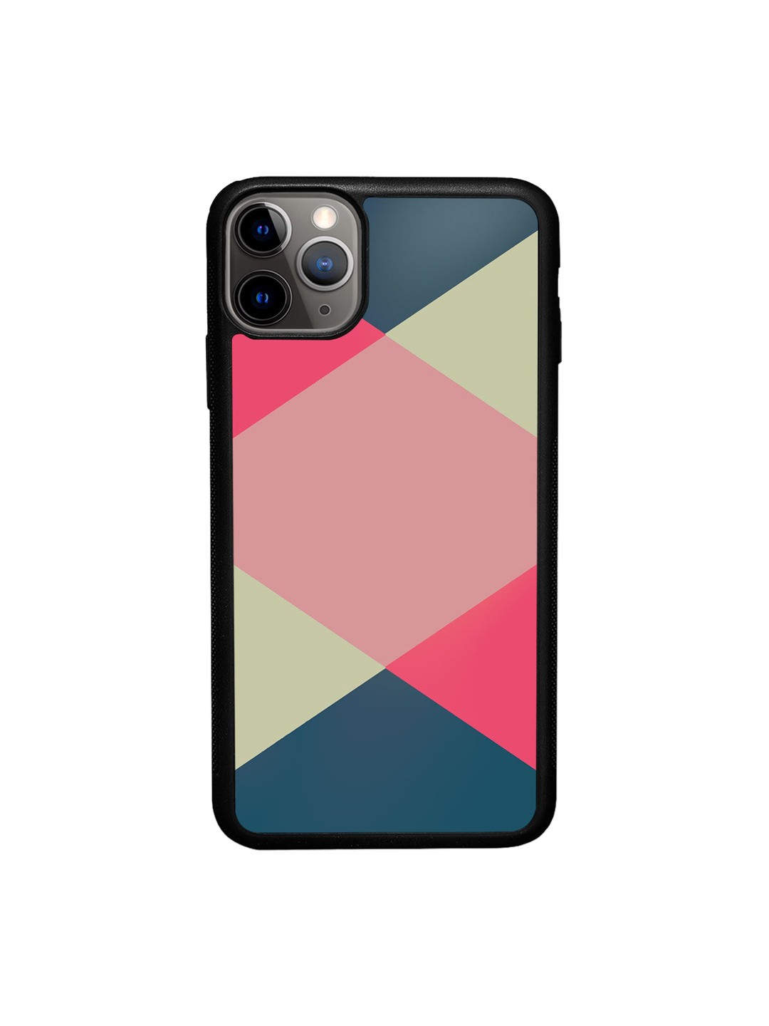 

macmerise Teal Green & Pink Printed iPhone 11 Pro Max Bumper Phone Back Case