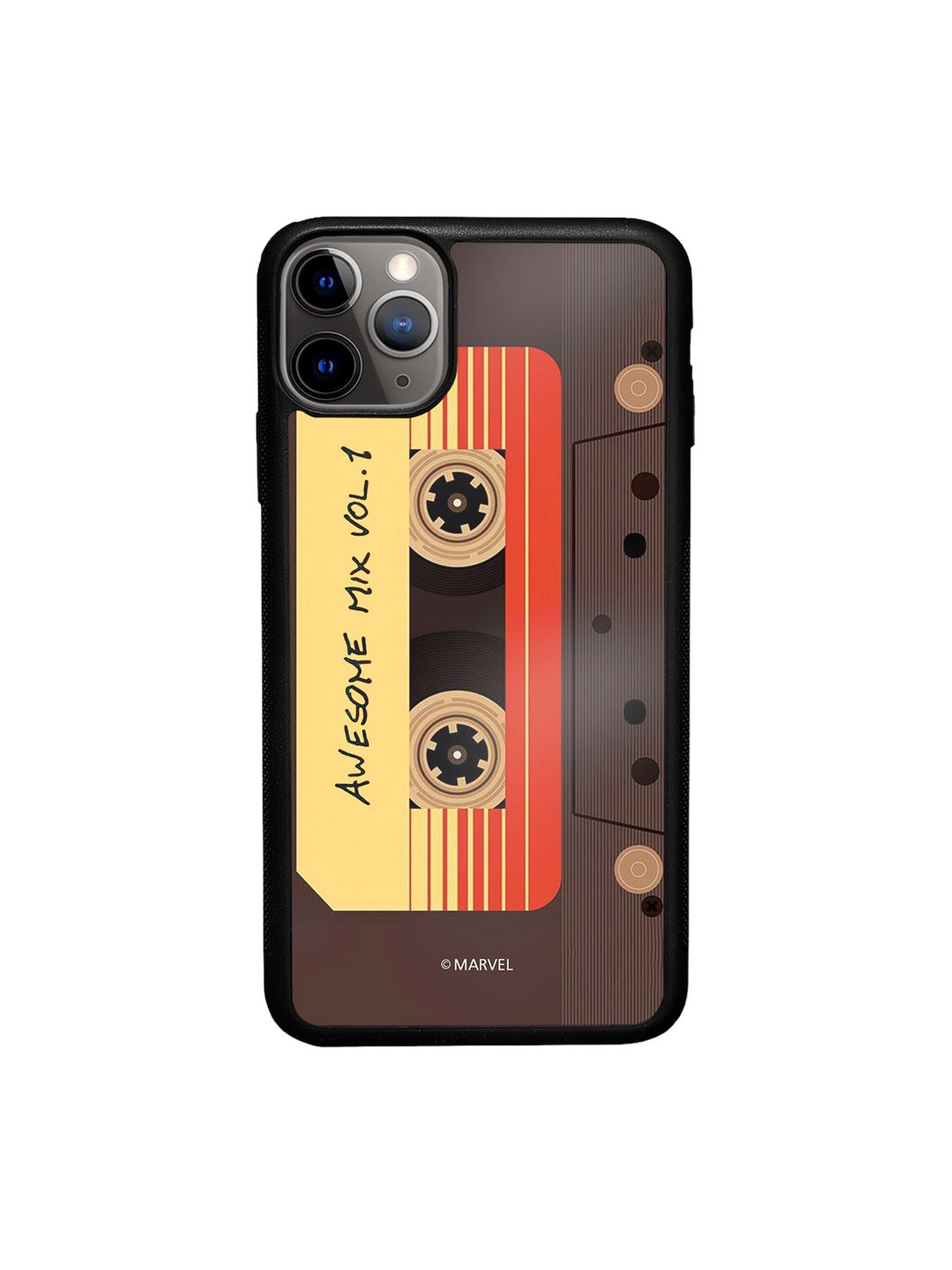 

macmerise Brown & Yellow Printed iPhone 11 Pro Max Bumper Phone Back Case