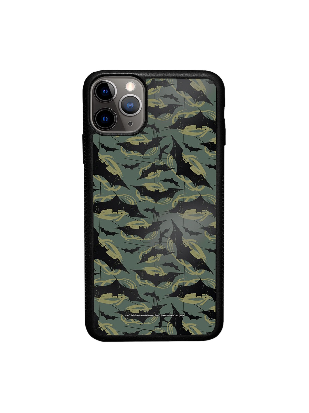 

macmerise Black Batman Printed iPhone 11 Pro Max Bumper Phone Back Case