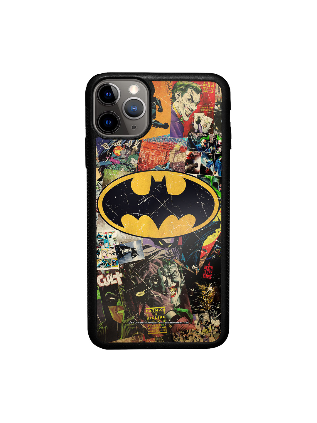 

macmerise Black & Yellow Comic Bat Printed iPhone 11 Pro Max Back Case