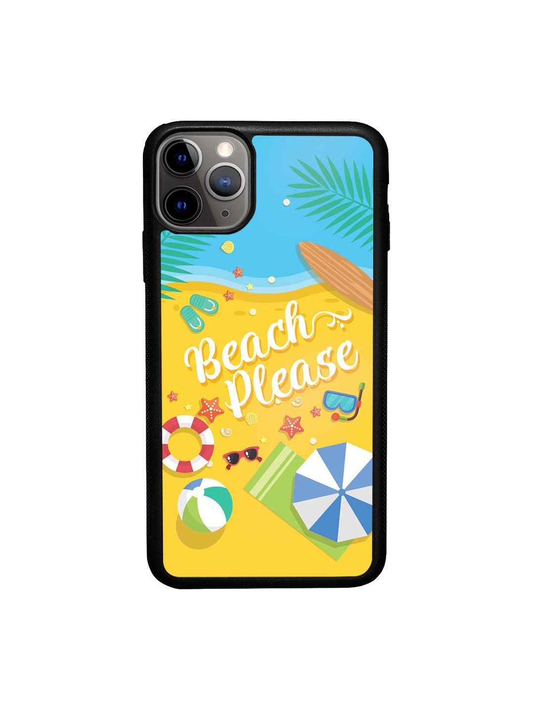 

macmerise Blue & Yellow Printed iPhone 11 Pro Max Bumper Phone Back Case