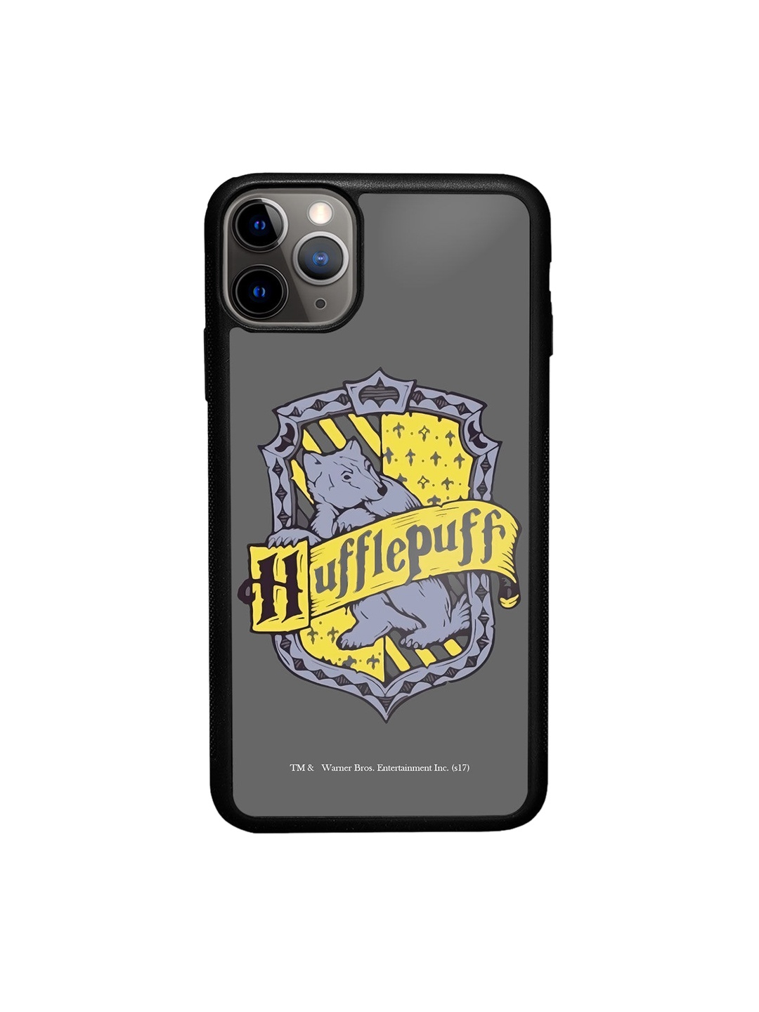

macmerise Grey & Yellow Printed iPhone 11 Pro Max Bumper Case