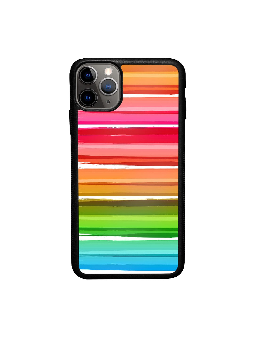 

macmerise Multi-Coloured Striped iPhone 11 Pro Max Bumper Back Case