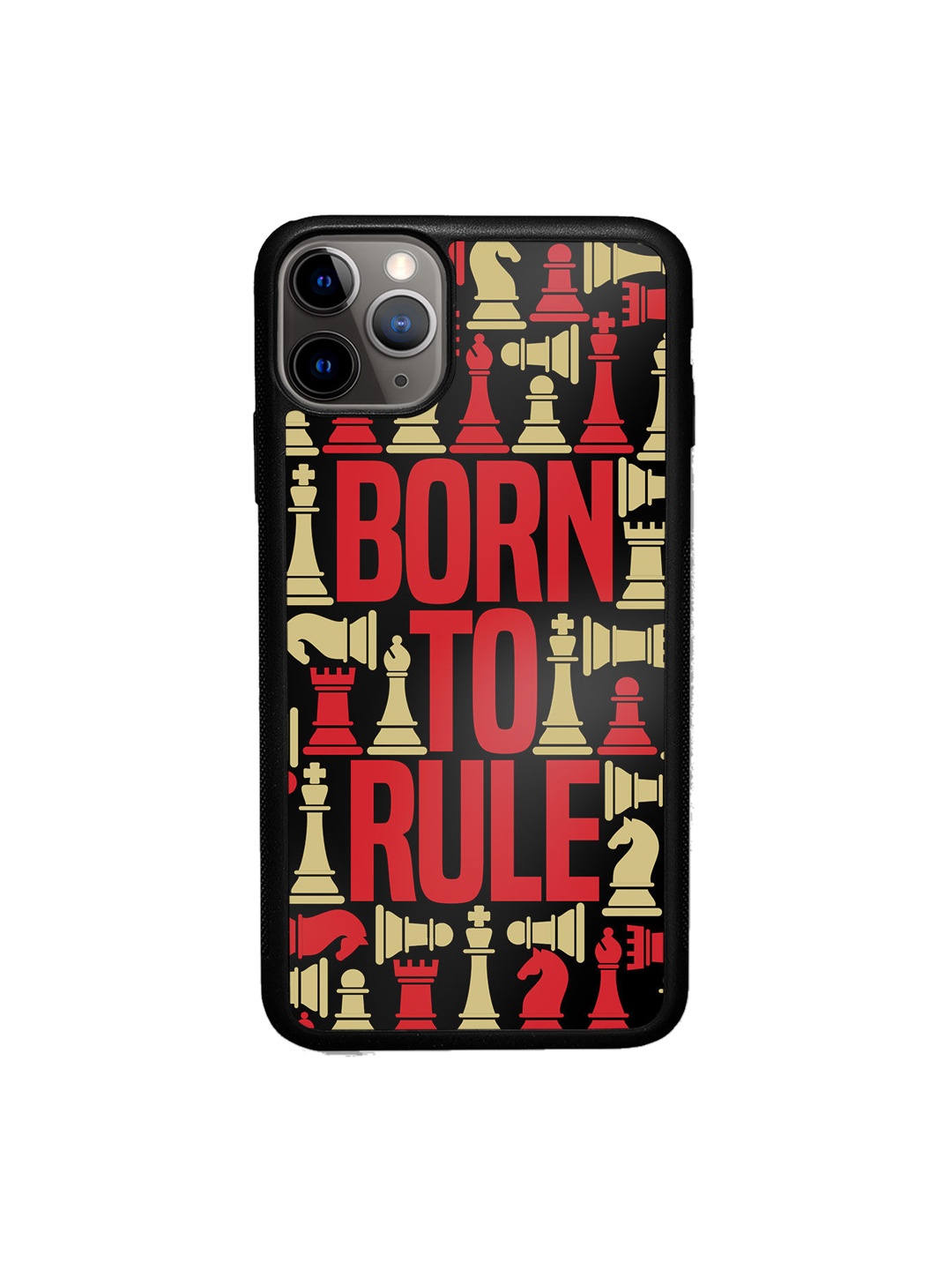 

macmerise Red Born To Rule Design iPhone 11 Pro Max Bumper Phone Back Case