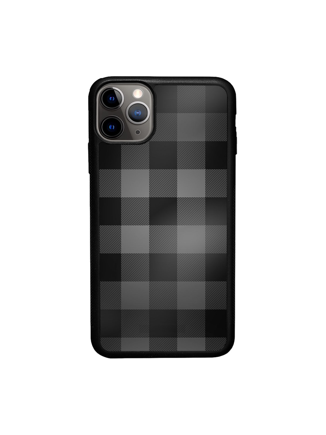 

macmerise Black & Grey Geometric Printed iPhone 11 Pro Max Bumper Phone Back Case