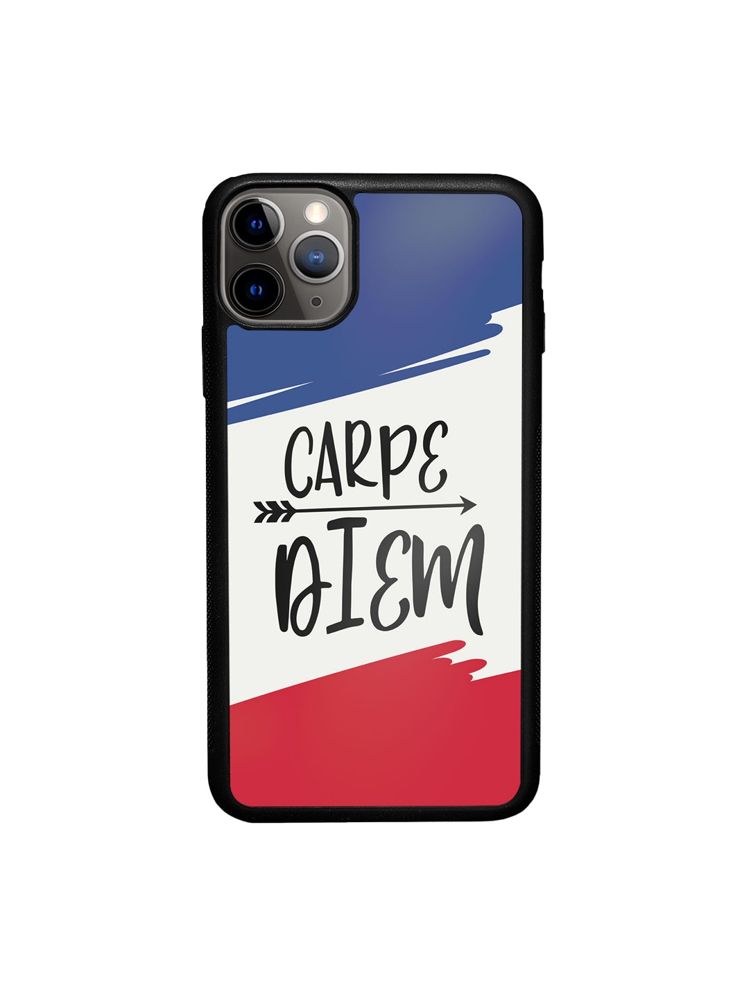 

macmerise White & Blue Carpe Diem Printed iPhone 11 Pro Max Bumper Case