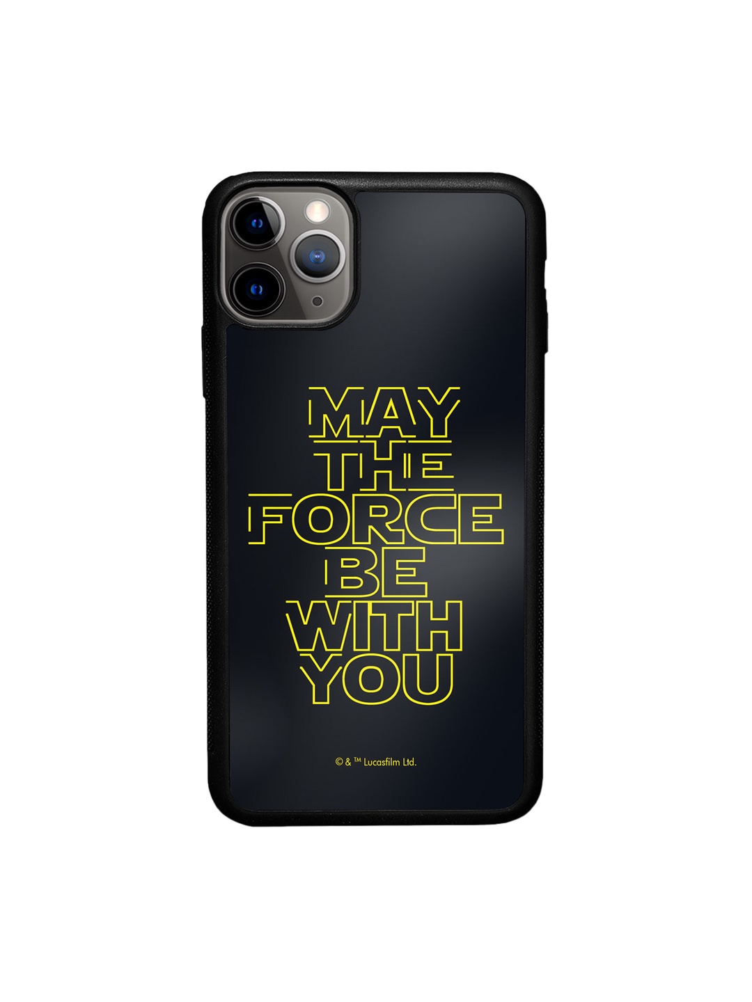 

macmerise Black Classic Star Wars Design iPhone 11 Pro Max Bumper Phone Back Case