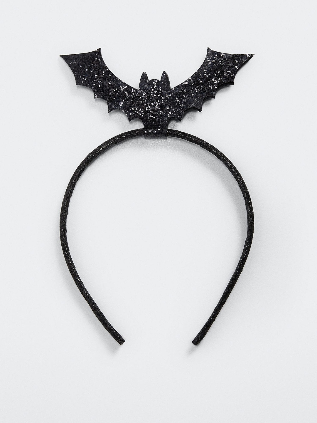 

Mango Kids Girls Bat Design Glittery Hairband, Black