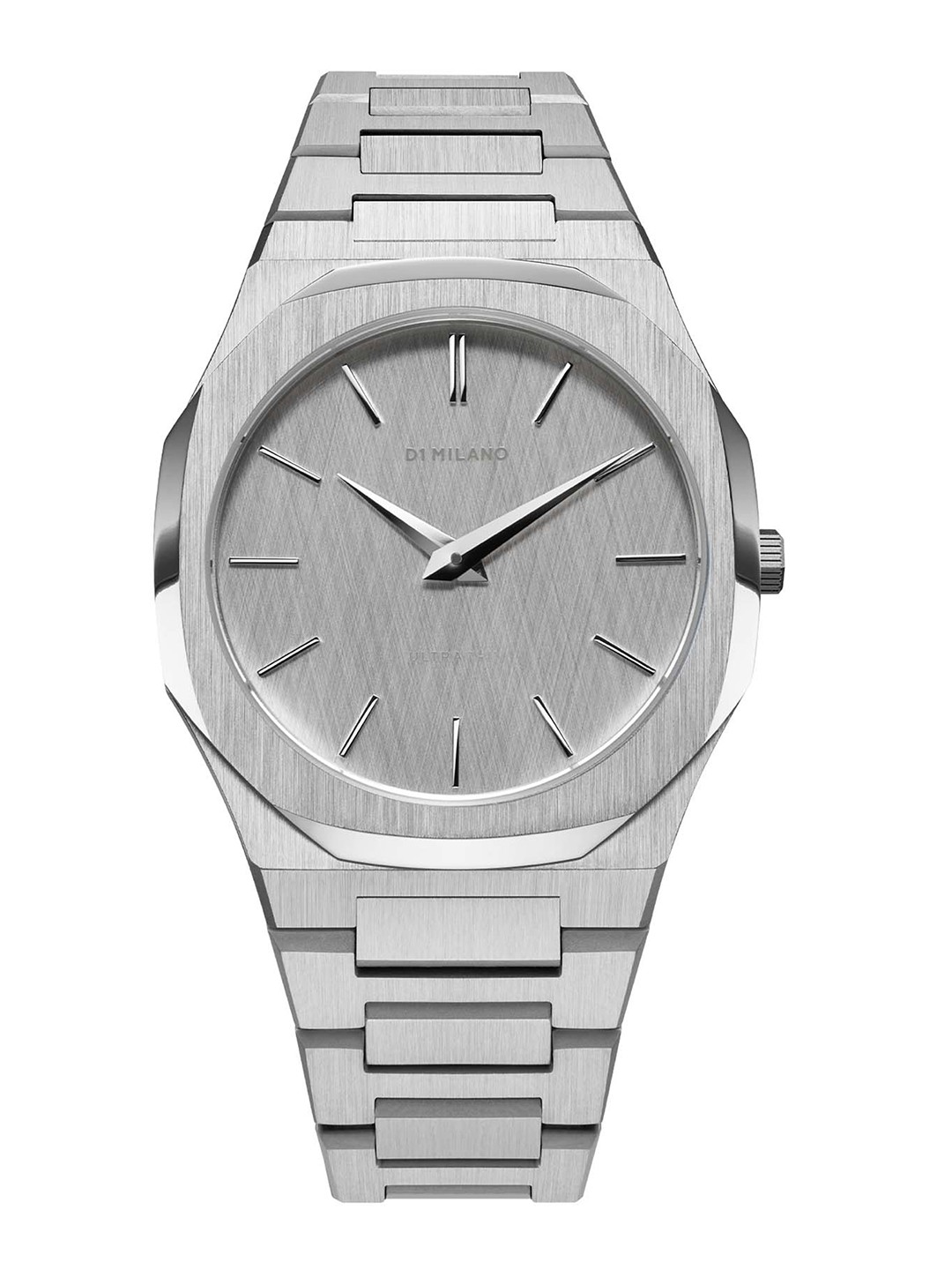 

D1 Milano Men Ultra Thin White Light Crossed Brushed Analogue Watch UTBJ23