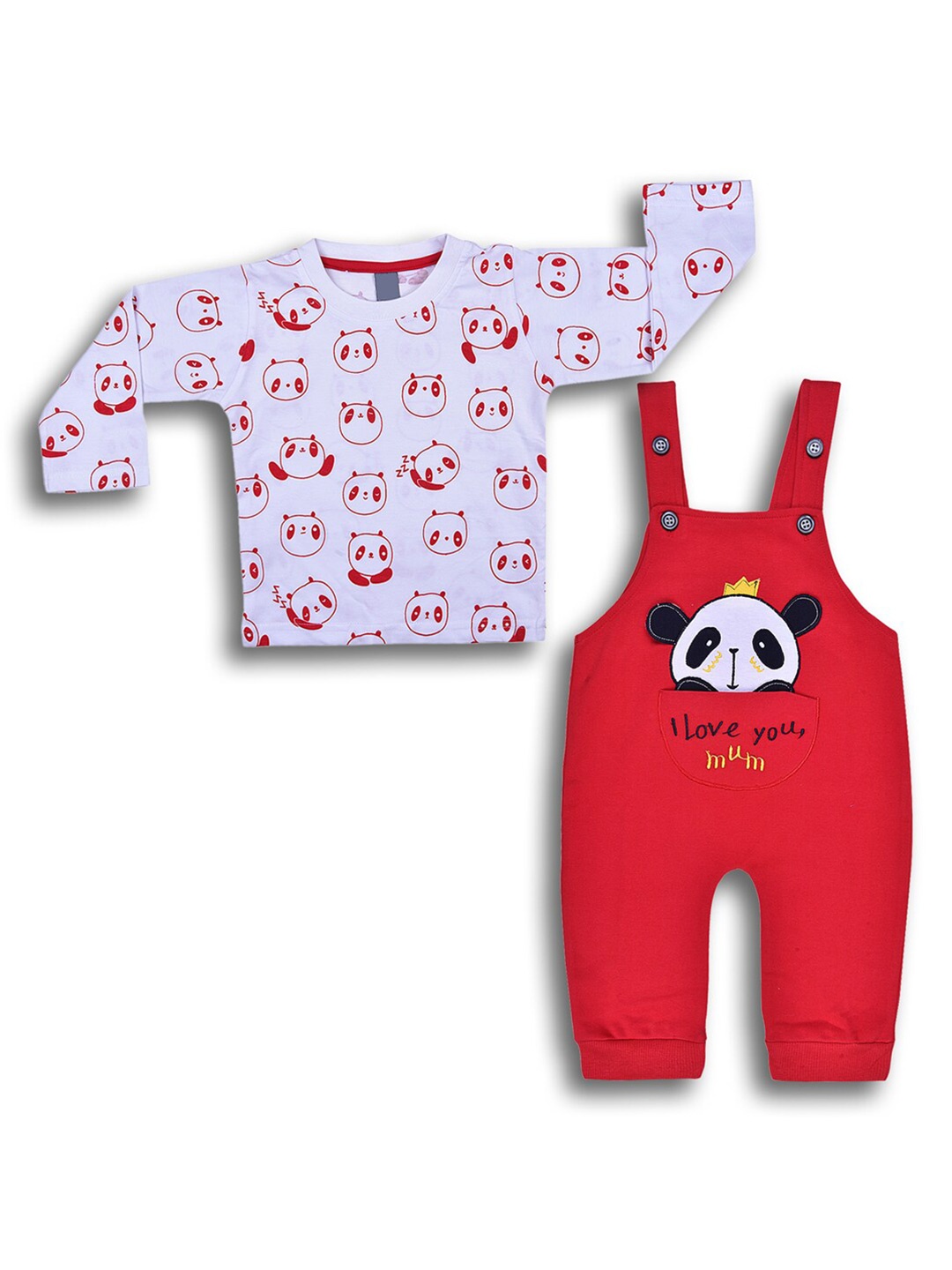 

Wish Karo Boys Red & White Printed T-shirt with Trouser