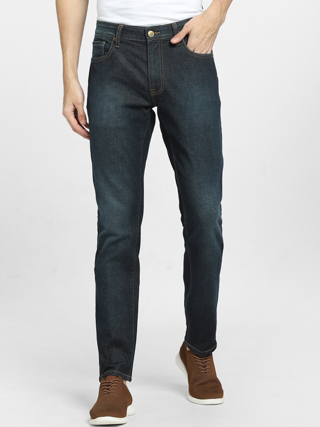 

Jack & Jones Men Low-Rise Light Fade Cotton Jeans, Blue
