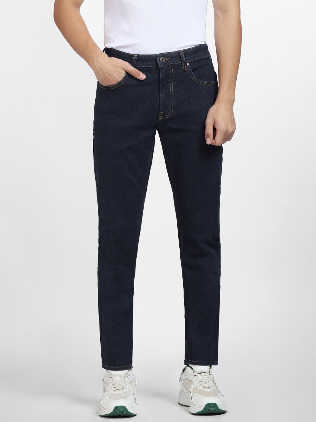 

Jack & Jones Men Slim Fit Low-Rise Cotton Jeans, Blue