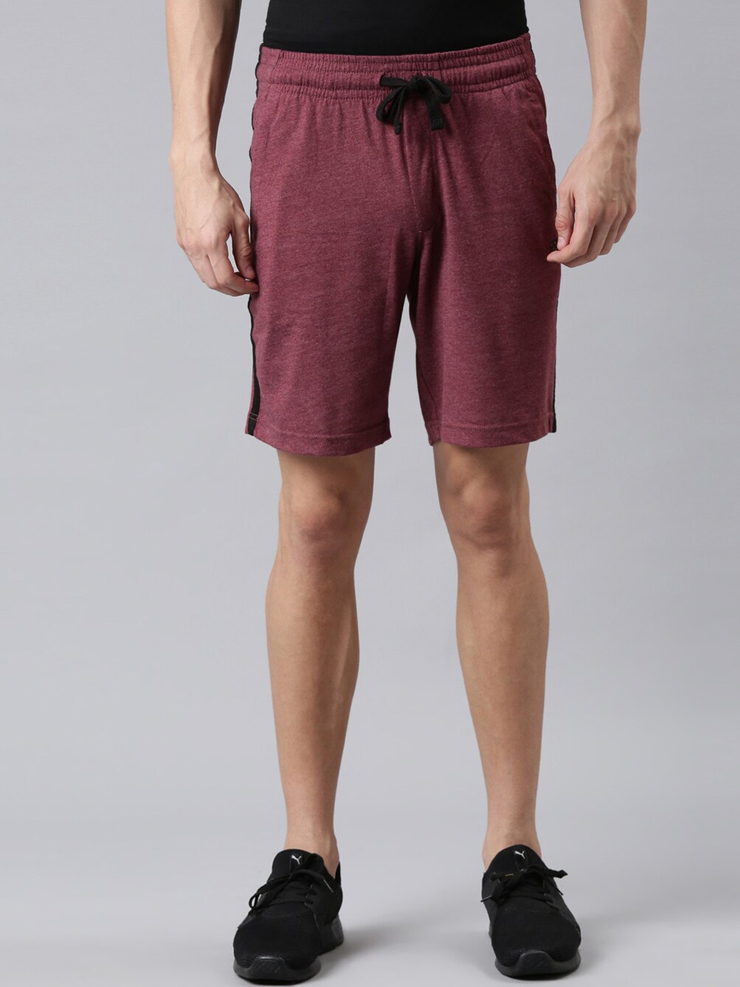 

FASO Men Maroon Organic Cotton Shorts