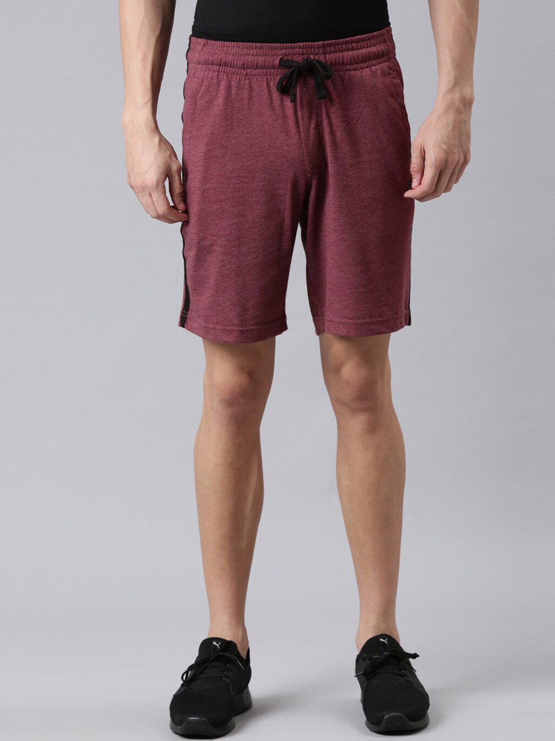 

FASO Men Maroon Organic Cotton Shorts