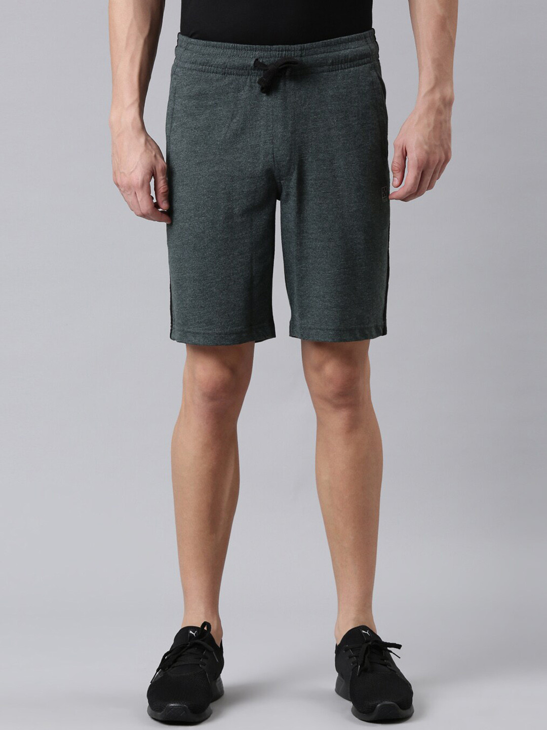 

FASO Men Olive Green Organic Cotton Sports Shorts