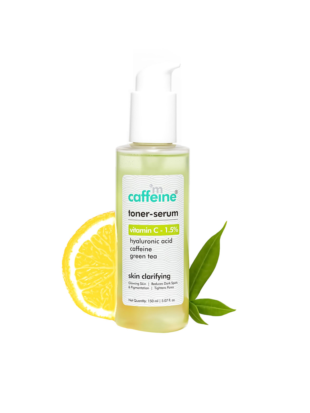

MCaffeine Vitamin C 1.5% Toner-Serum with Green Tea & Caffeine - 150 ml, White
