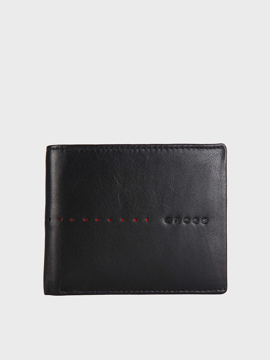 

Cross Men Black & Red Leather Nueva Auto Two Fold Wallet