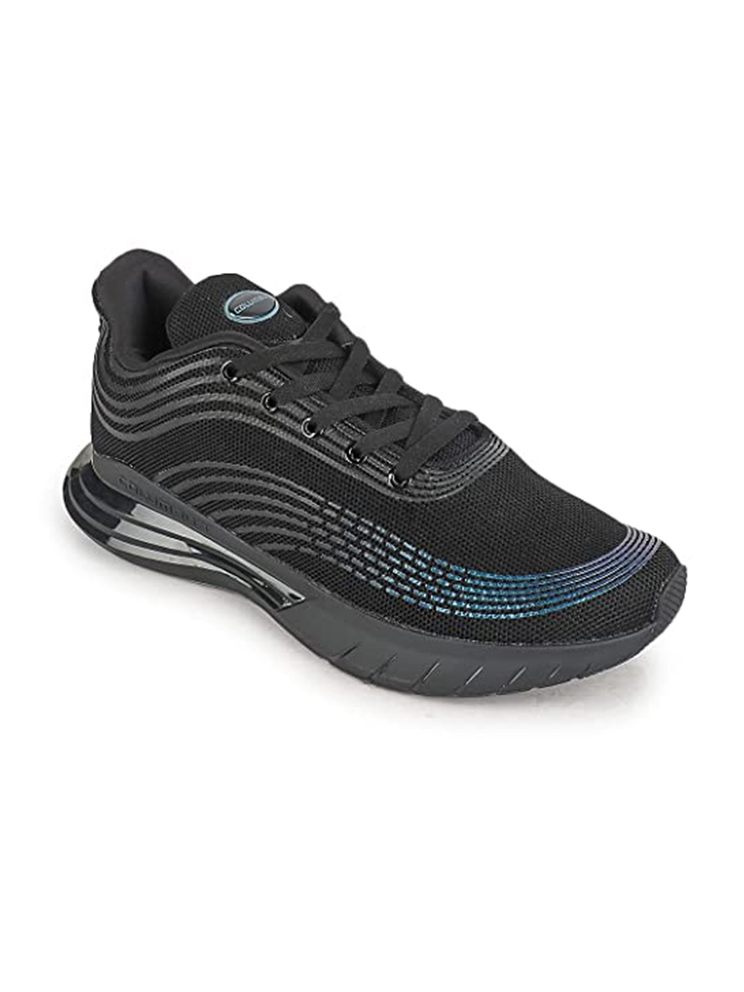 

Columbus Men Black Mesh Lace-Ups Mesh Running Sports Shoes
