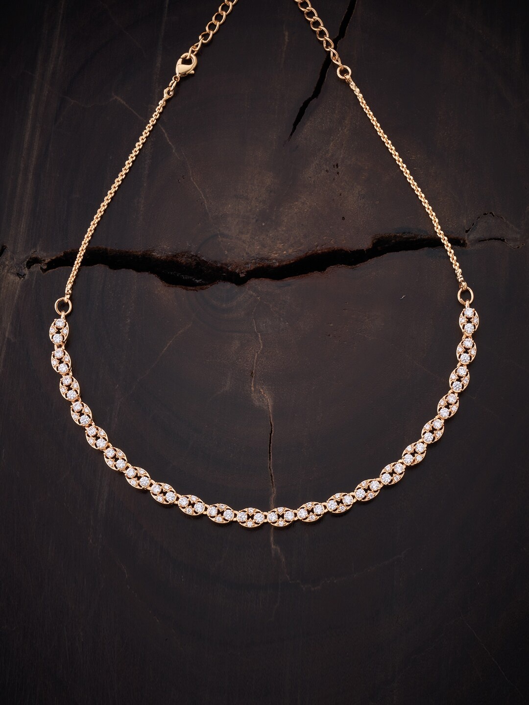 

Kushal's Fashion Jewellery Gold-Toned & White Copper Gold-Plated Chain