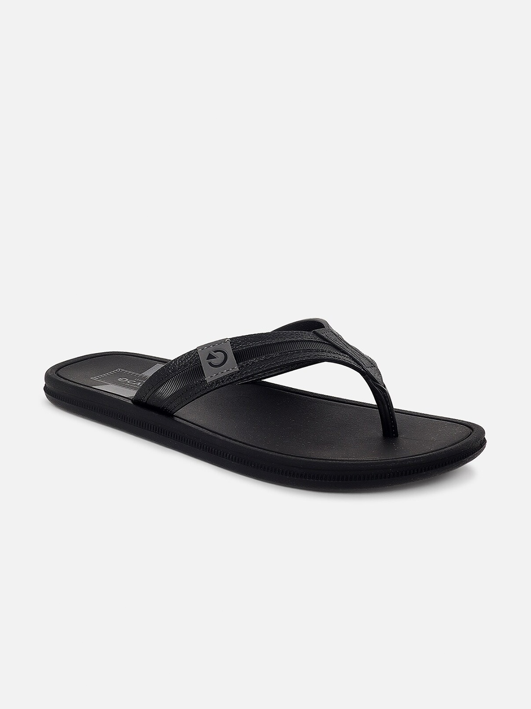 

CARTAGO Men Black Printed Thong Flip-Flops
