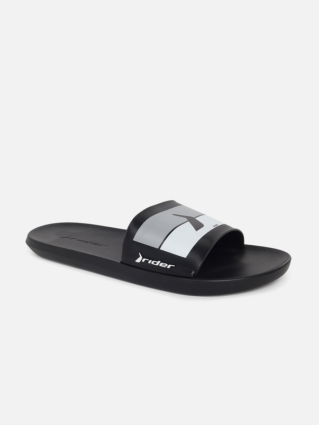 

Rider Men Black & Grey Printed Sliders