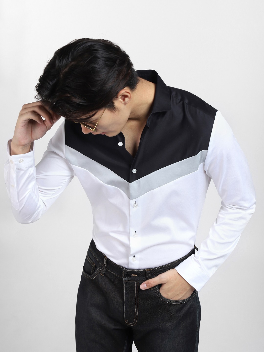 

Jack & Jones Men White Slim Fit Cotton Casual Shirt