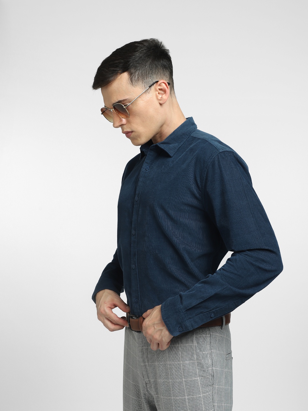 

Jack & Jones Men Multi Stripes Striped Cotton Casual Shirt, Blue
