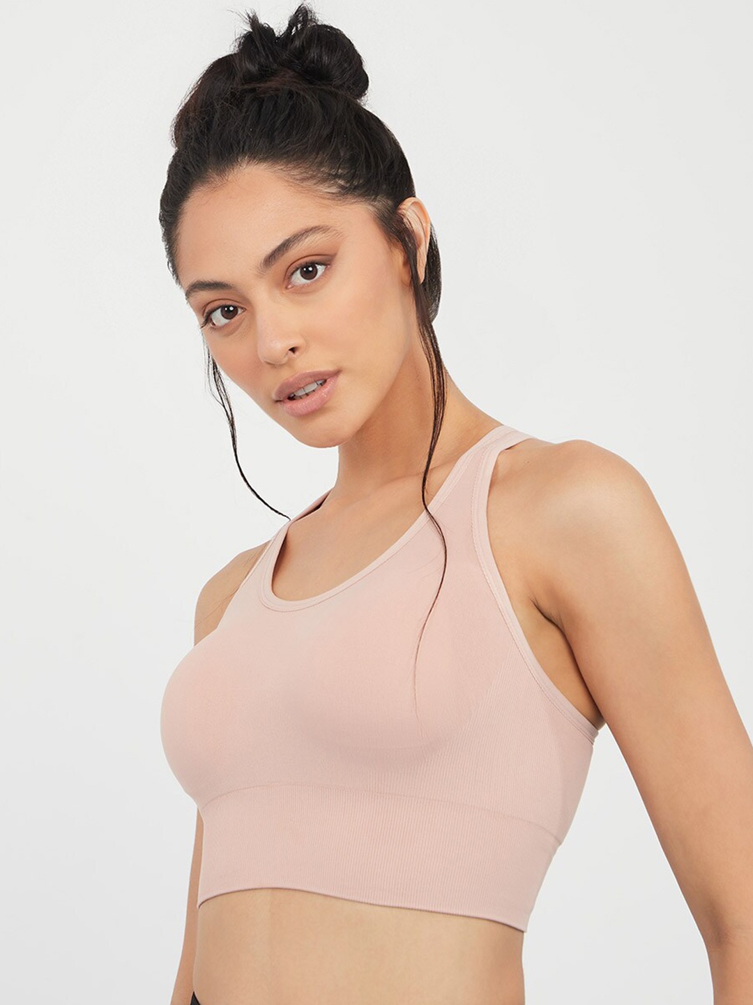 

Styli Pink Solid Bra Lightly Padded