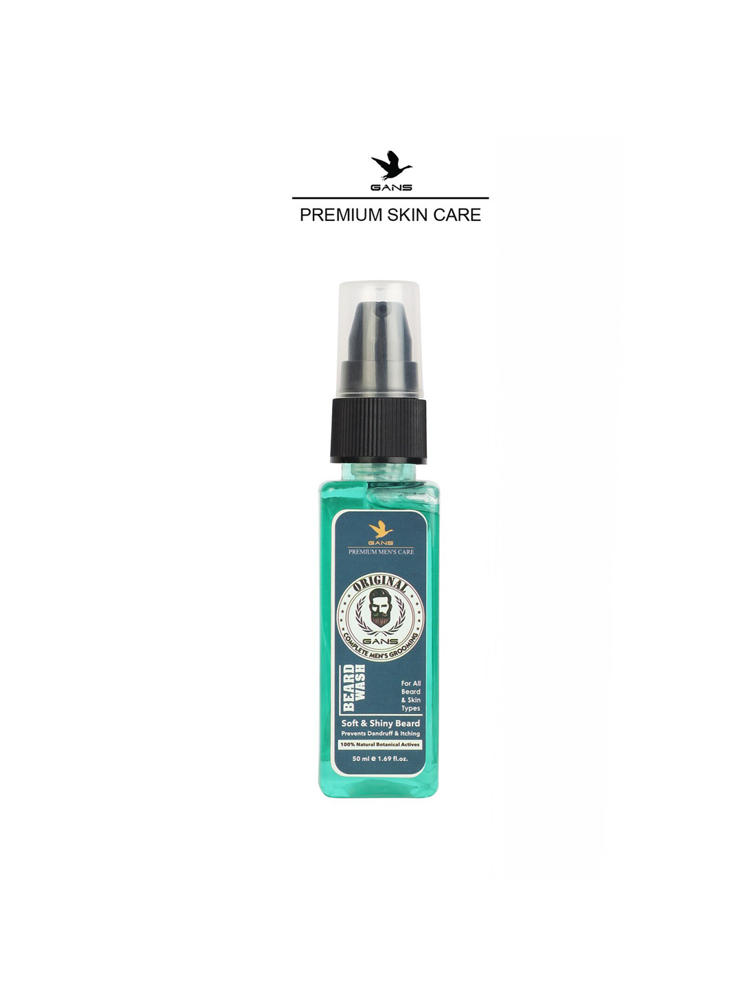 

Gans Men Beard Wash 100ml, Transparent