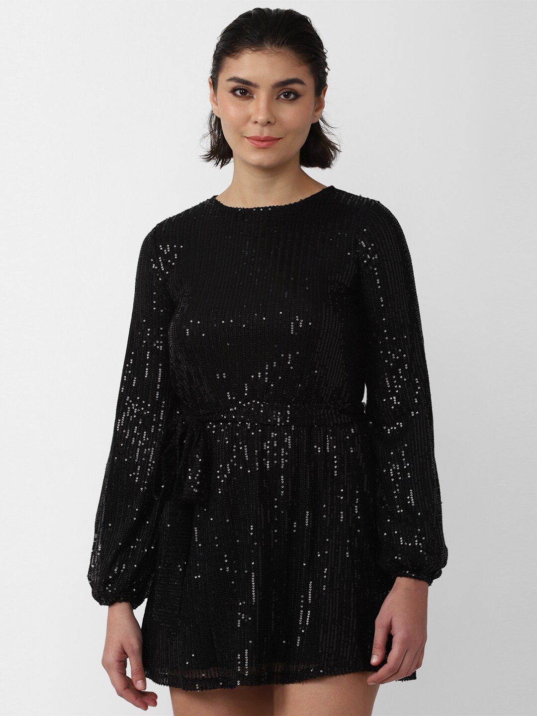 

FOREVER 21 Black Embellished Dress