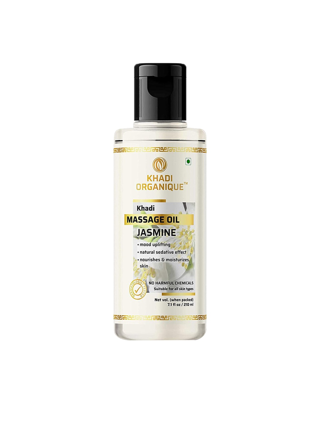 

Khadi Organique Jasmine Massage Oil for Mood Uplifting - 210 ml, White
