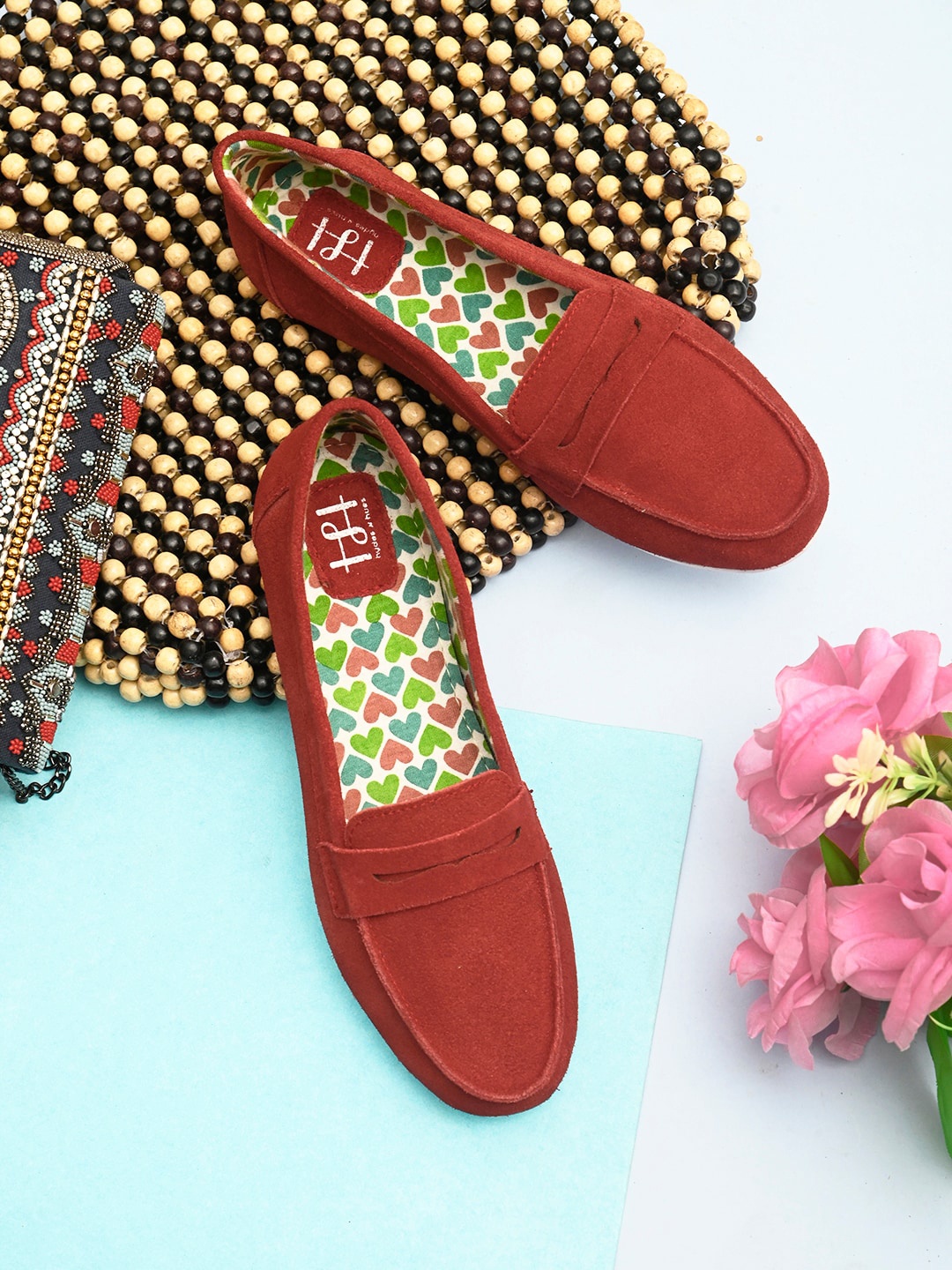 

Hydes N Hues Women Rust Suede Slip-On Sneakers