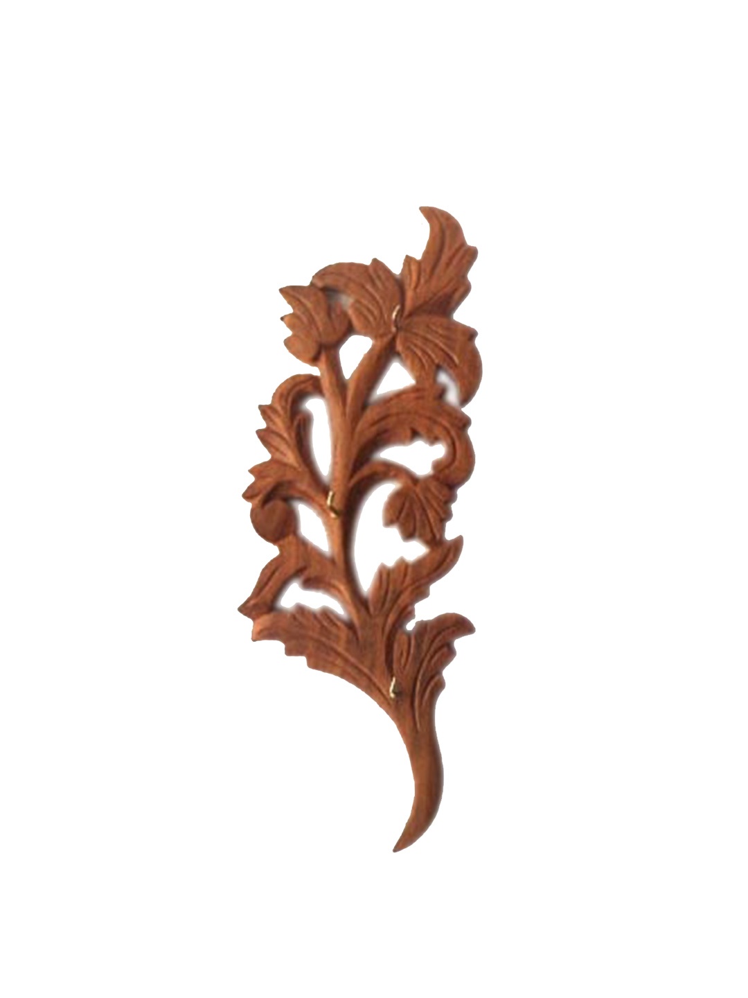 

Home Sparkle Wood 3 Hooks Key Holder, Brown