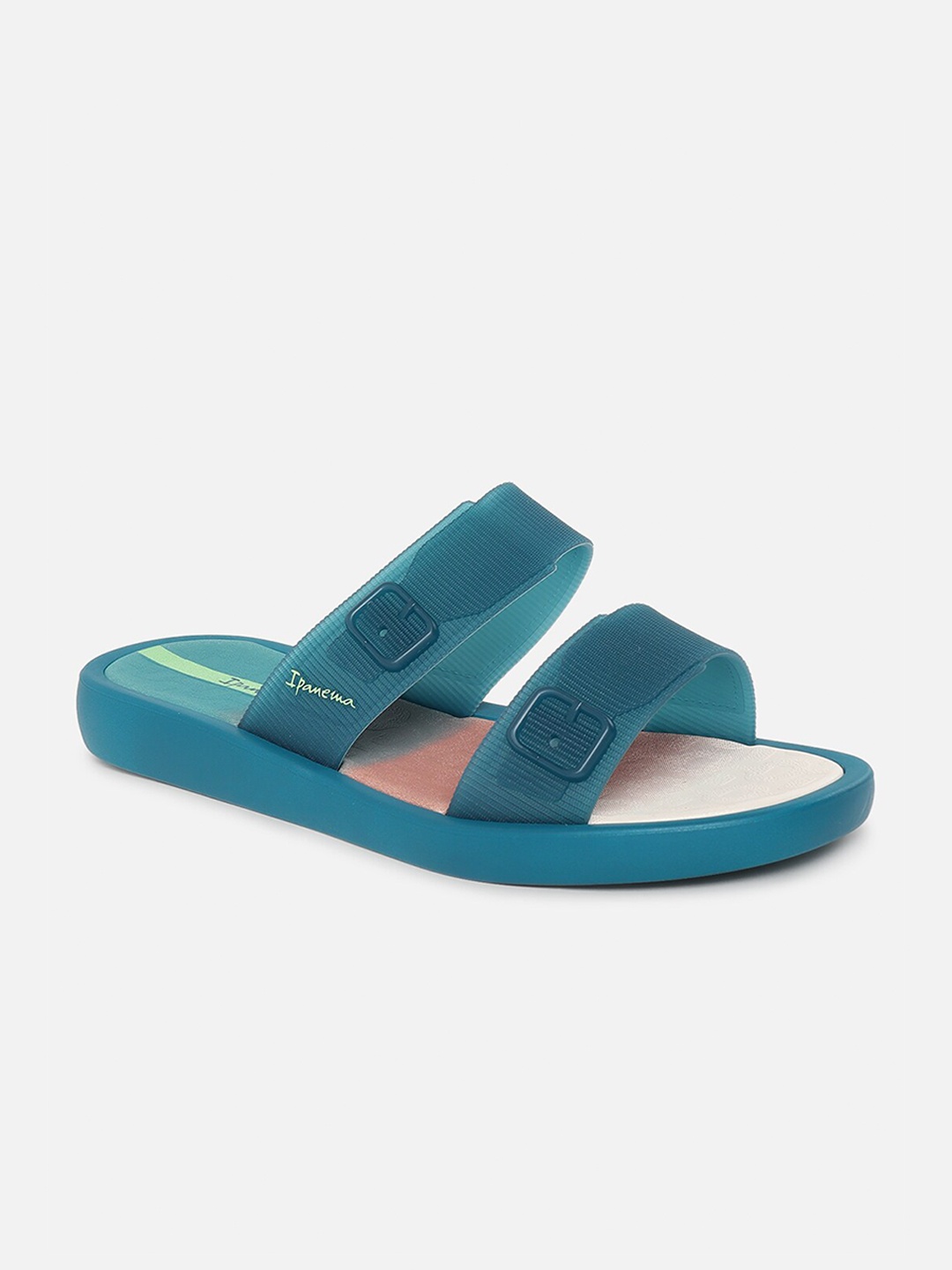 

iPanema Women Blue & White Printed Sliders