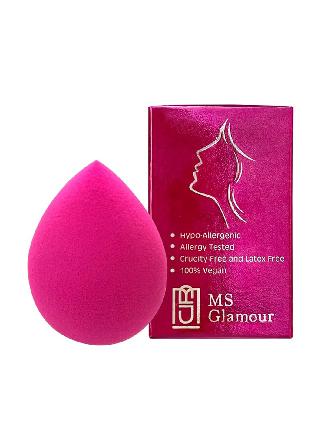 

MS Glamour Hypoallergenic Beauty Blender Sponge, Pink