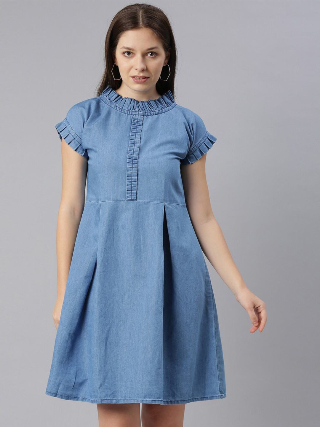 

ZHEIA Blue Cotton Dress