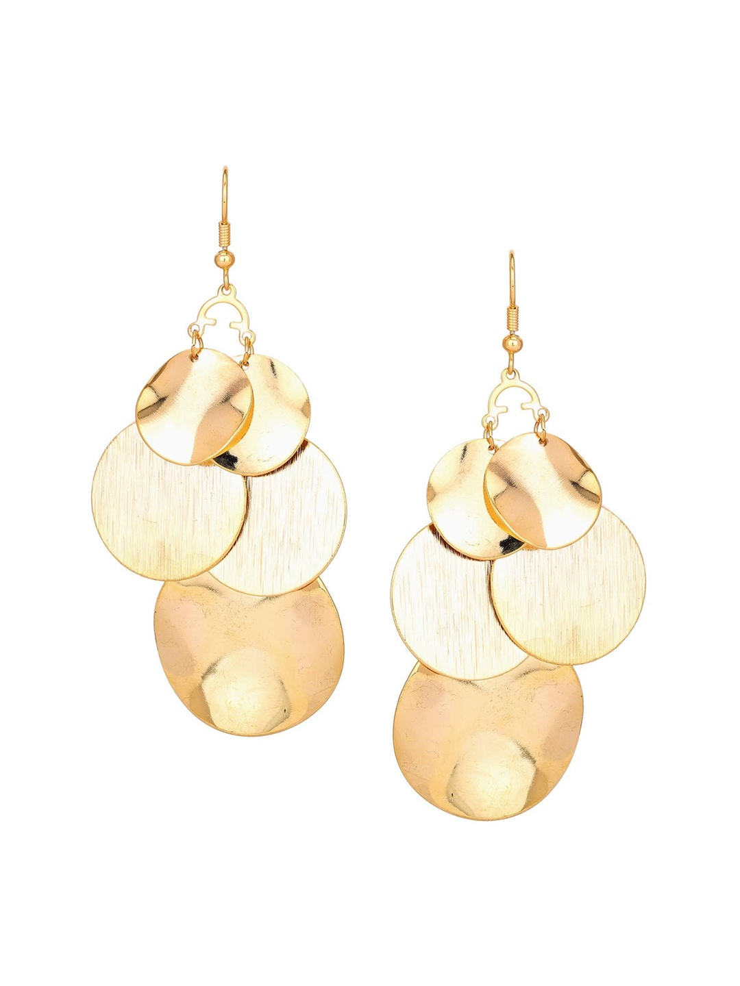 

Adwitiya Collection Women Gold Plated Classic Drop Earrings
