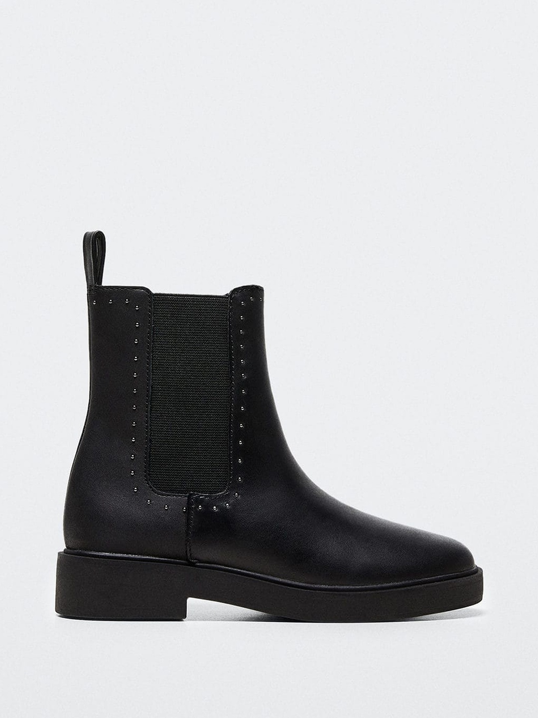 

Mango Kids Girls Mid-Top Sustainable Chelsea Boots, Black