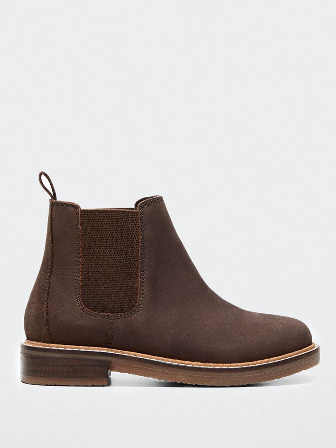 

Mango Kids Boys Mid-Top Chelsea Boots, Coffee brown