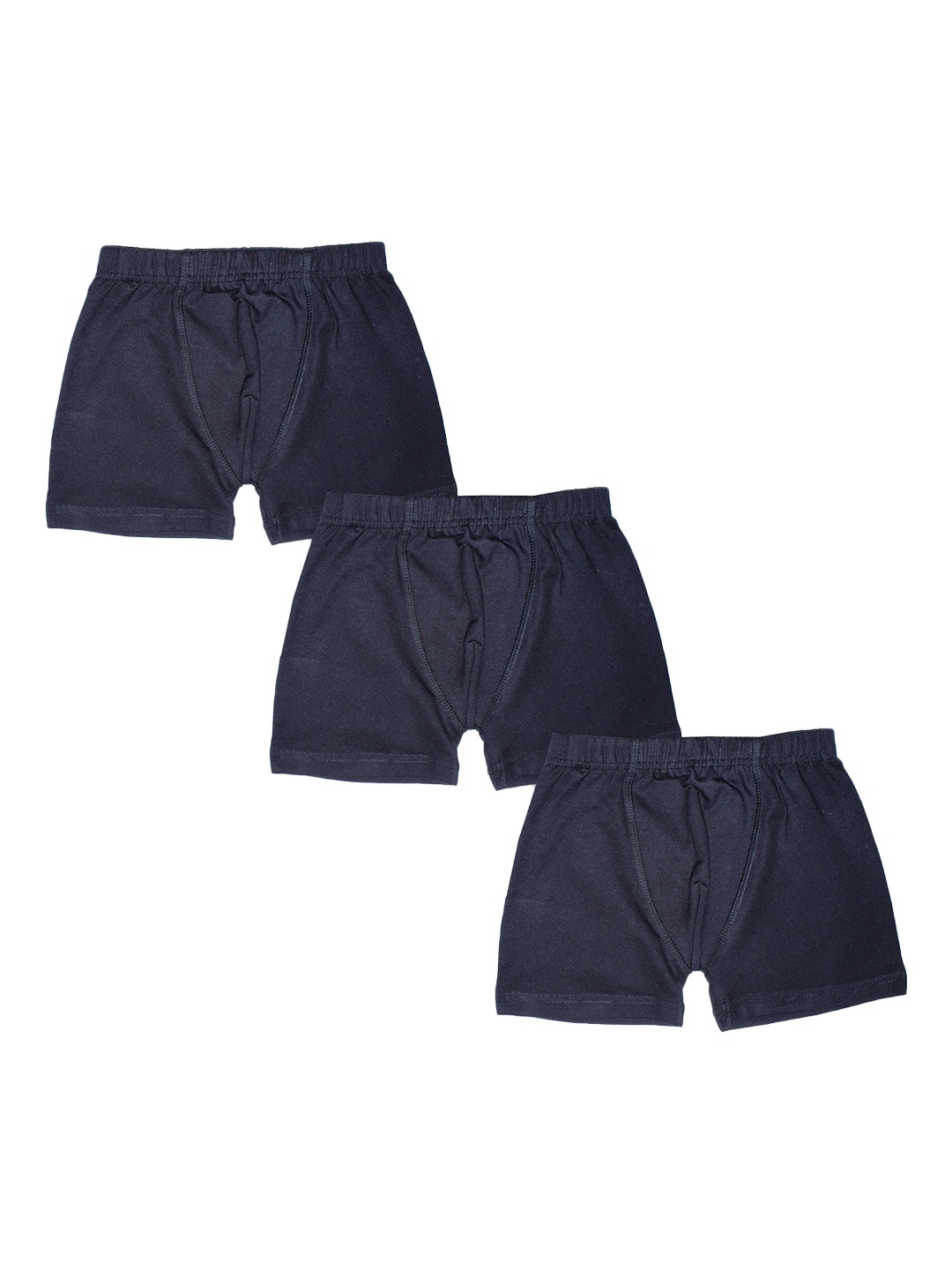 

KiddoPanti Boys Pack Of 3 Black Solid Boxers