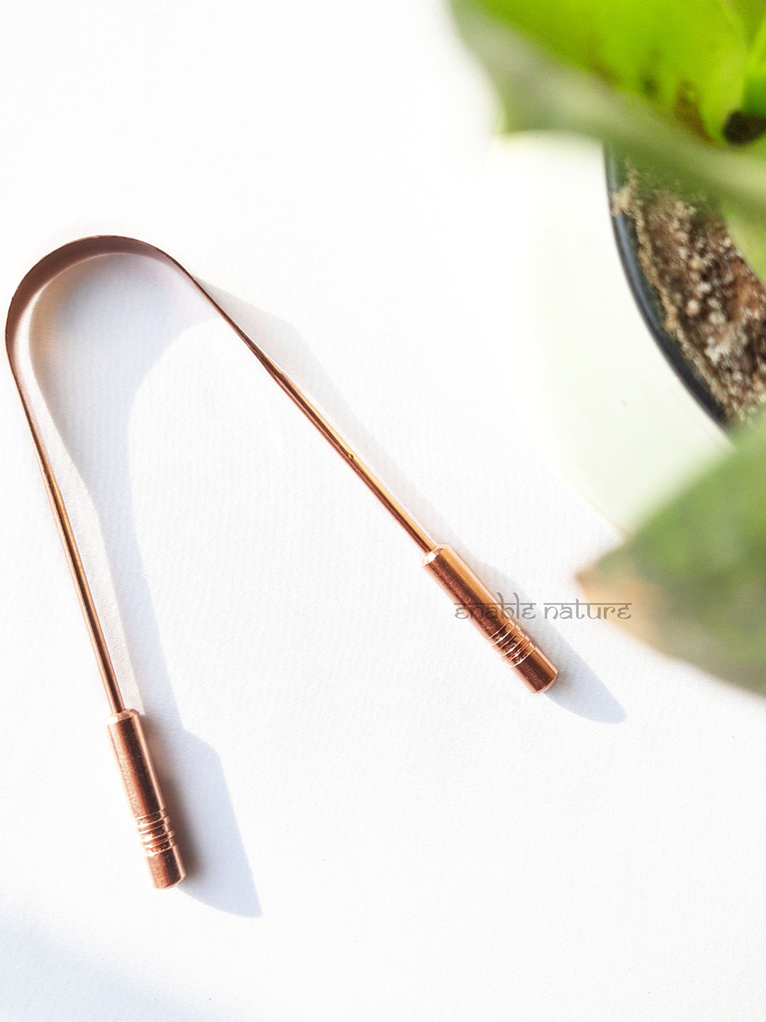 

Enable Nature Ayurveda Inspired Pure Copper Tongue Cleaner