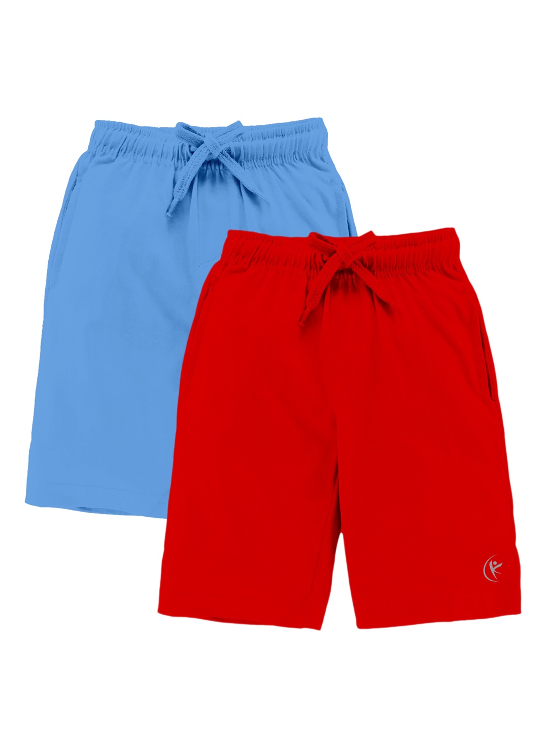 

KiddoPanti Boys Blue Pack Of 2 Cotton Shorts