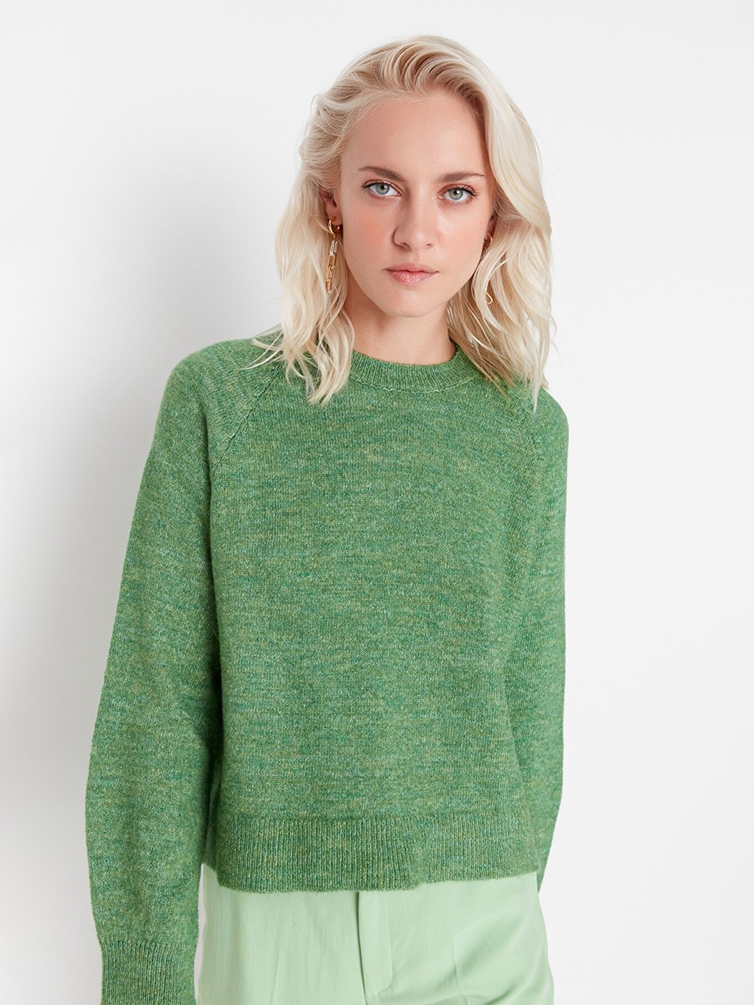 

Trendyol Women Green Pullover