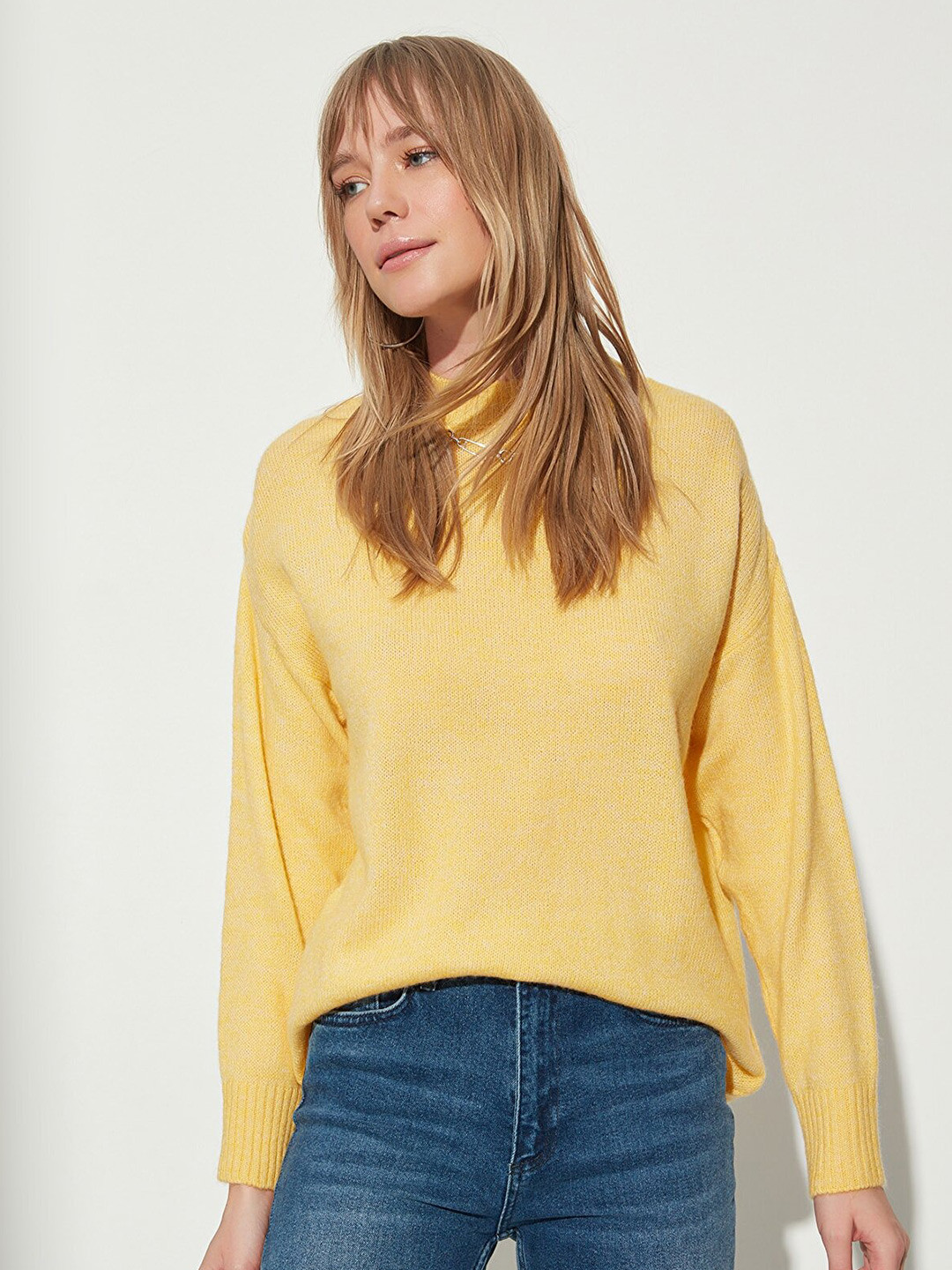

Trendyol Women Yellow Pullover