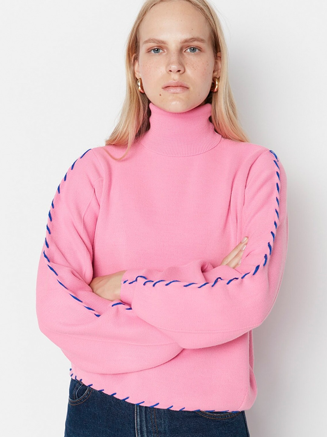

Trendyol Women Pink Pullover