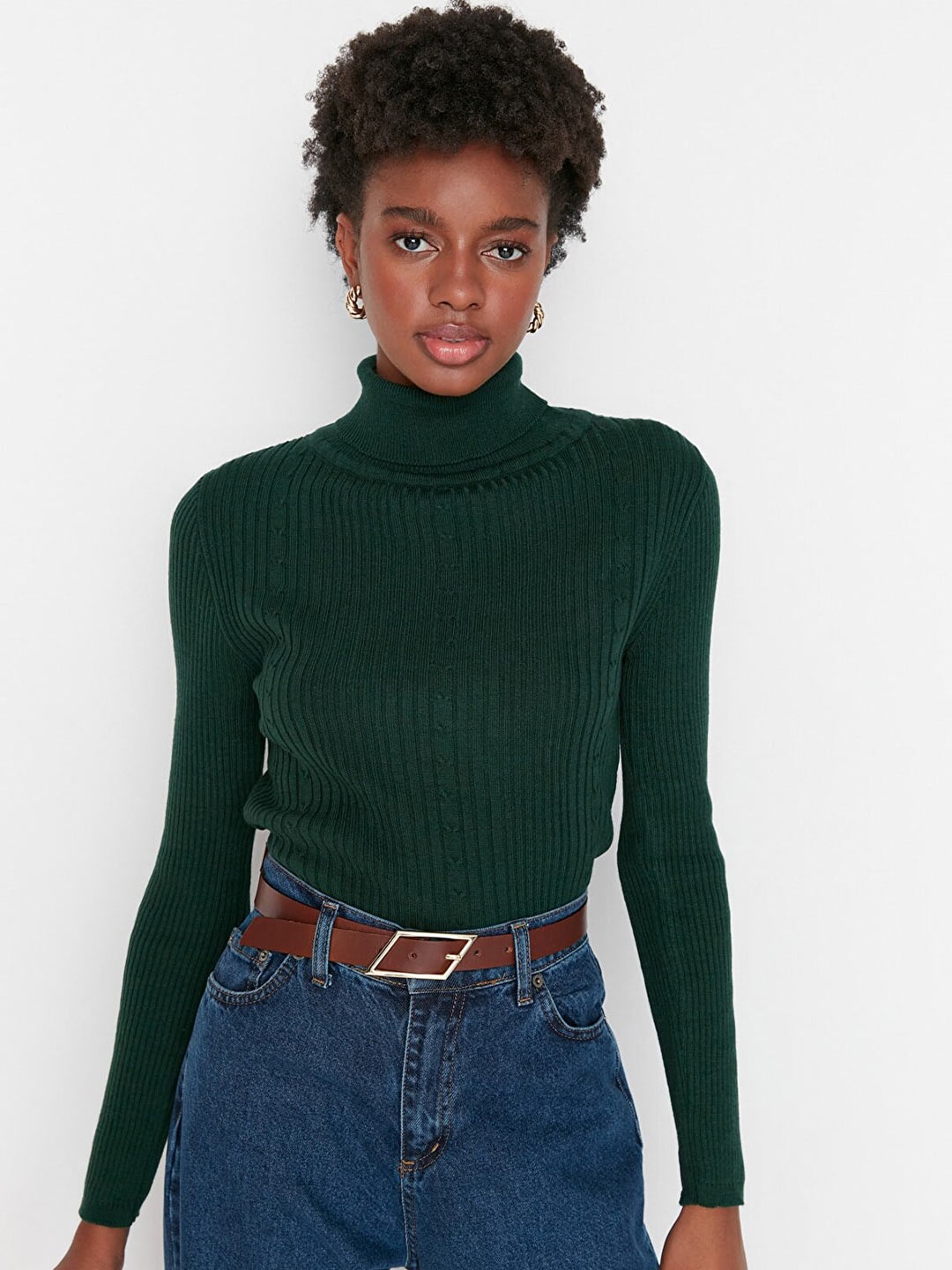 

Trendyol Women Green Pullover