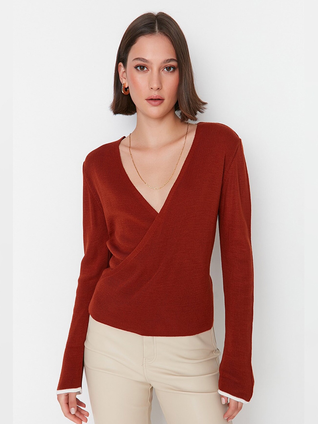 Trendyol Women Rust Pullover