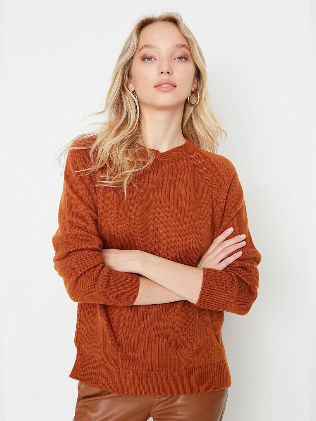 

Trendyol Women Brown Pullover