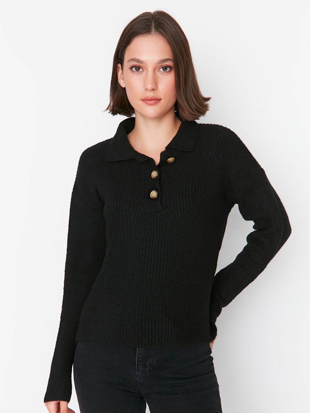 

Trendyol Women Black Pullover