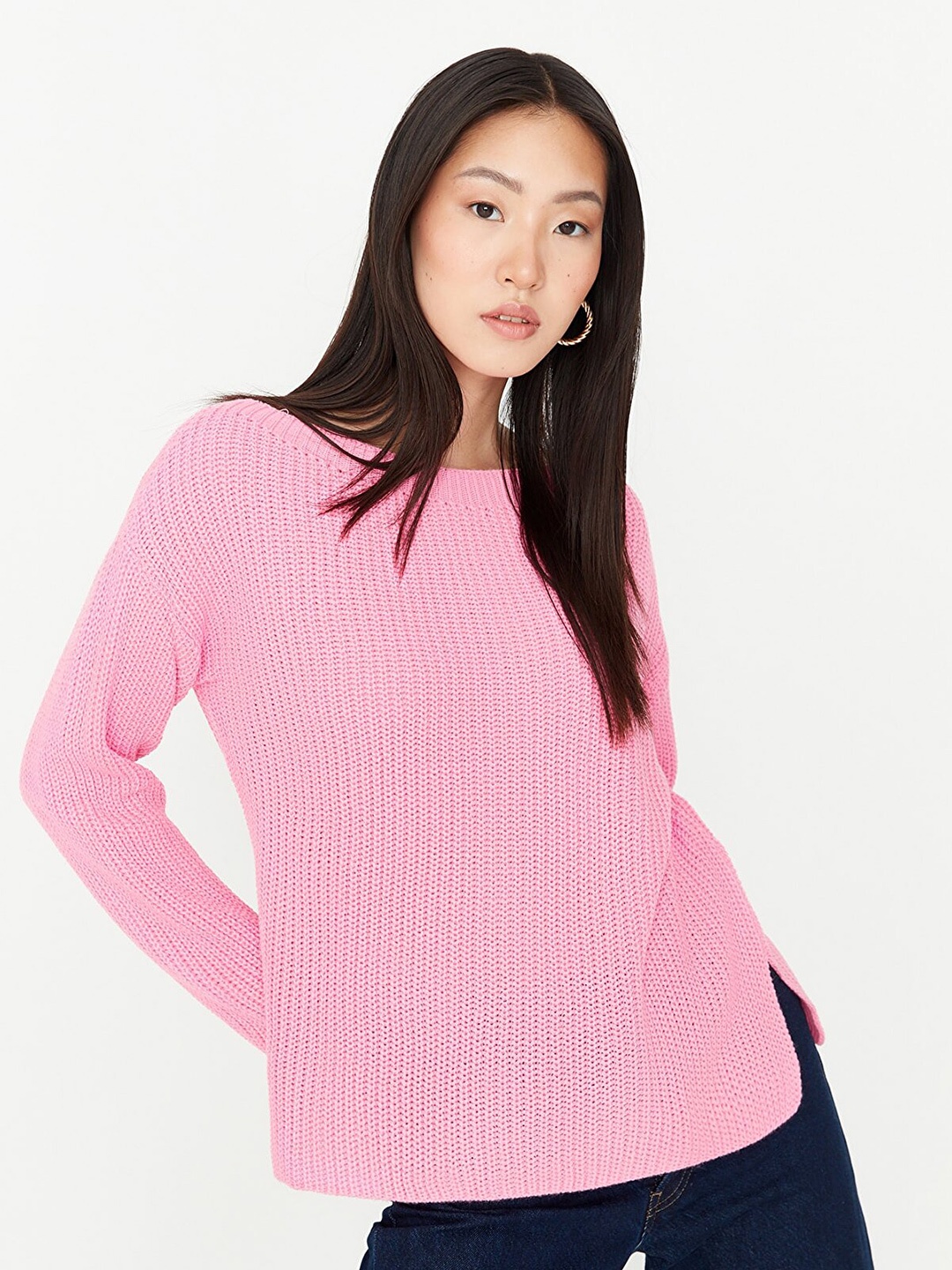

Trendyol Women Pink Pullover Sweater